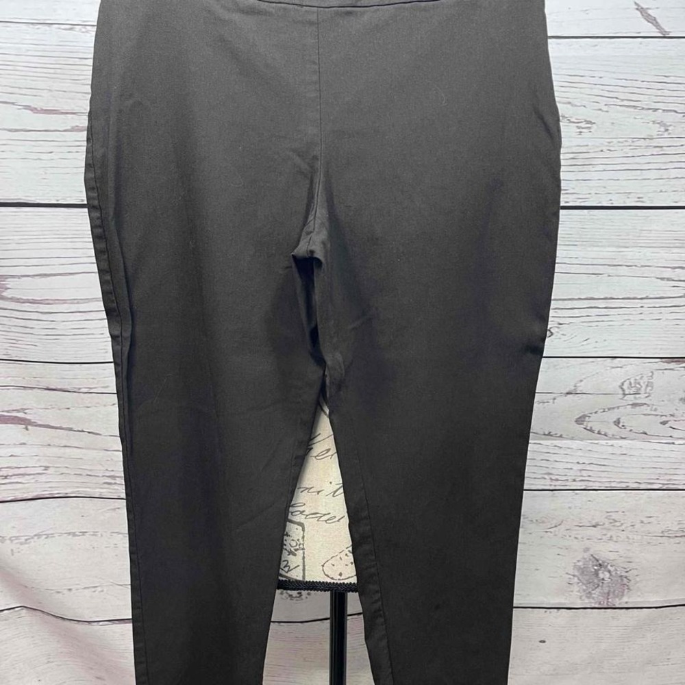 JM Collection Brown Stretchy Cute Buttons Easy Care Dress Pants Pants